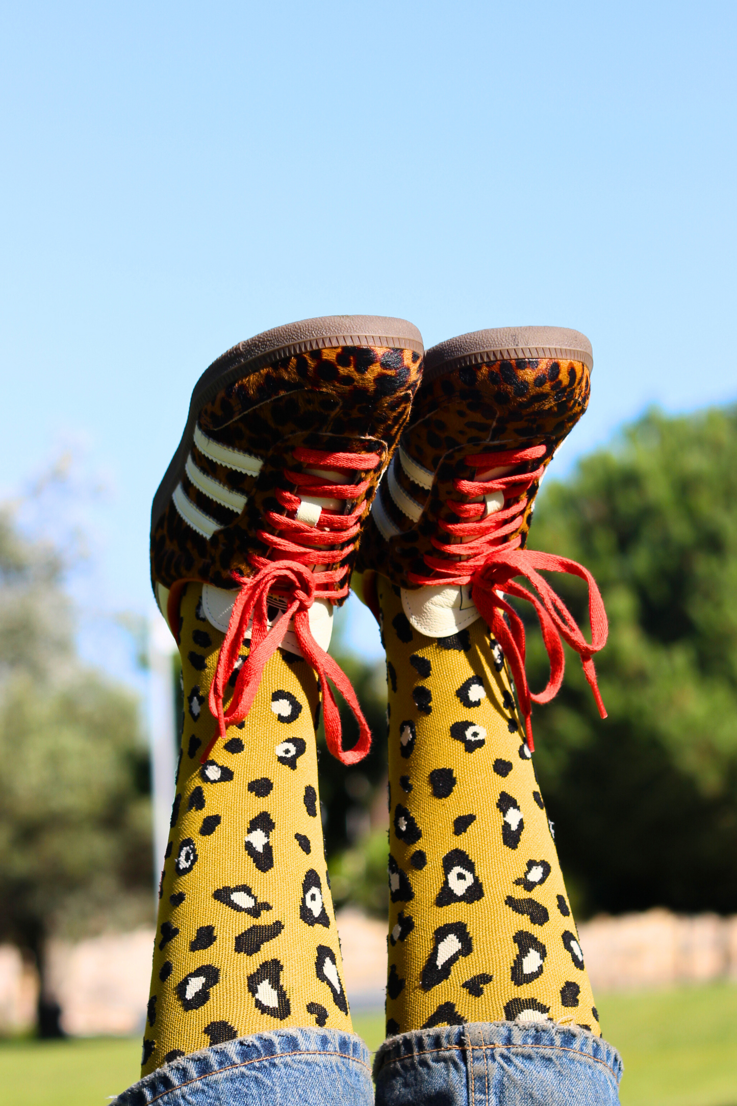 Meias de Compressão Leopardo