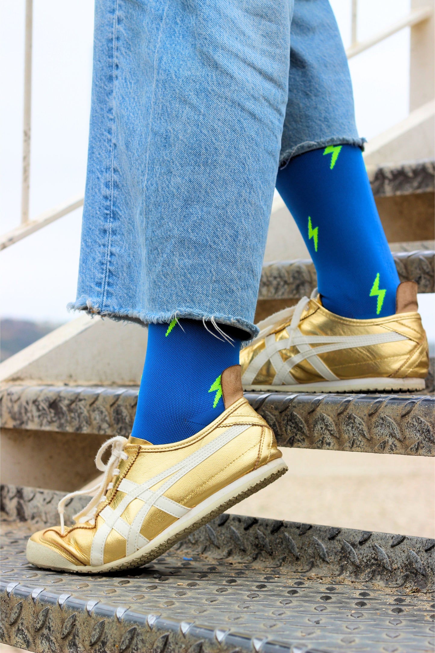 Blue Thunder Compression Socks