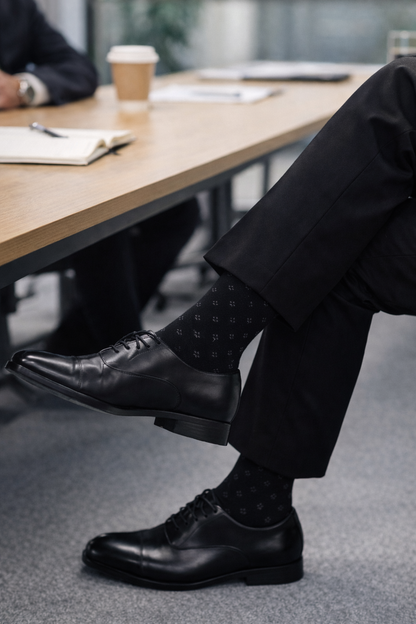 Meias de Compressão Piquet Preto