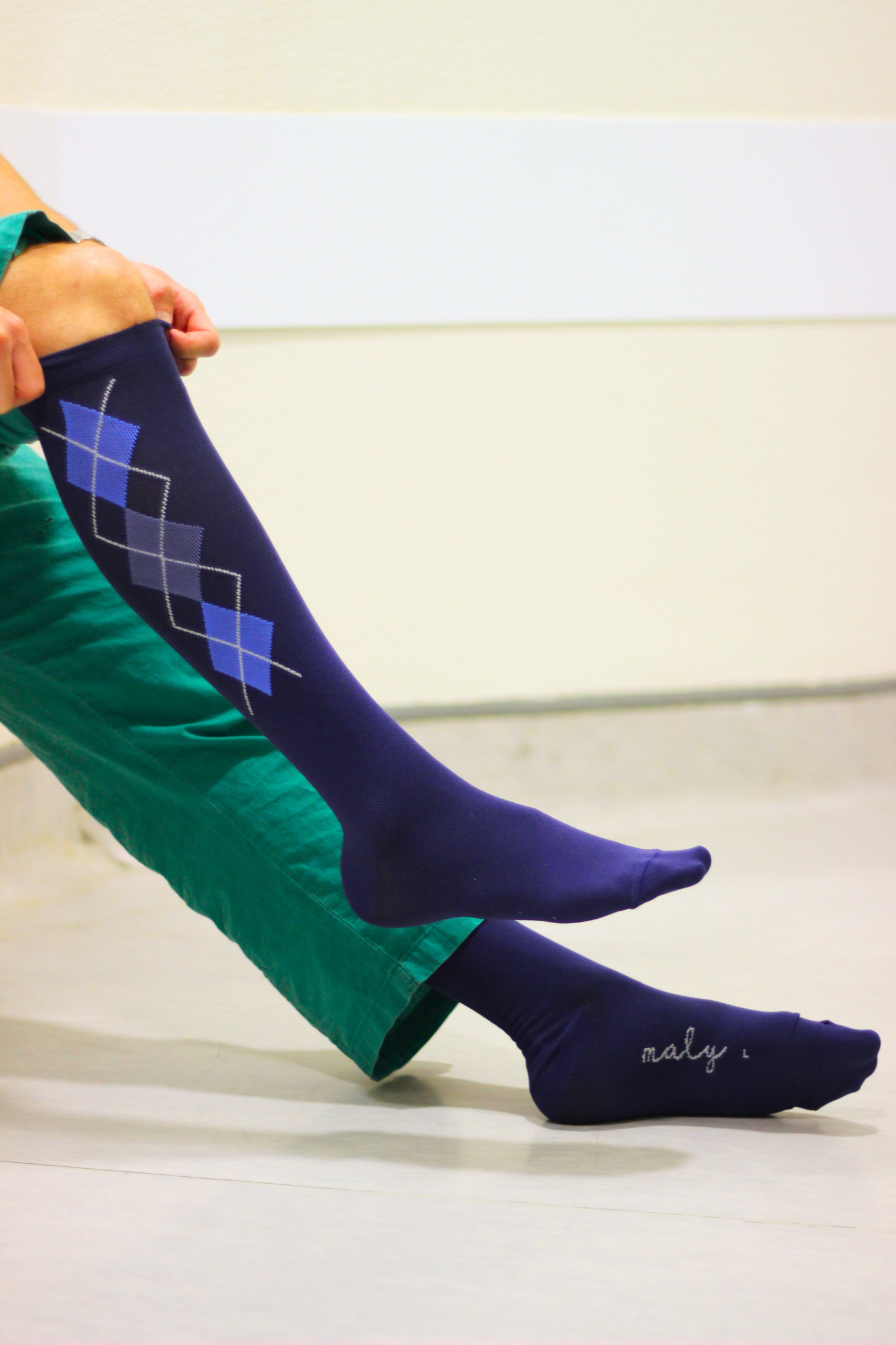 Classic Argyle Compression Socks